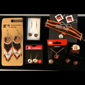 MLB BALTIMORE ORIOLES WOMENS JEWELRY LOT